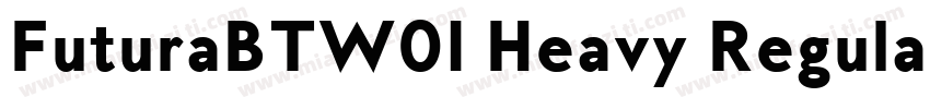 FuturaBTW01 Heavy Regular字体转换